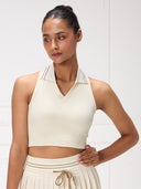 The Club Sports Bra - Sunlit Ivory
