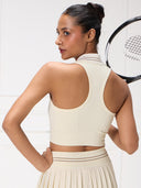 The Club Sports Bra - Sunlit Ivory