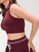 The Club Sports Bra - Deep Berry