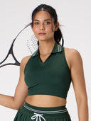 The Club Sports Bra - Forest Green